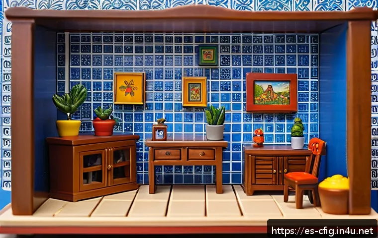 미니 피규어와 스케일 피규어 차이 - A detailed scene featuring a collector’s display shelf in a cozy Spanish living room, showcasing a v...