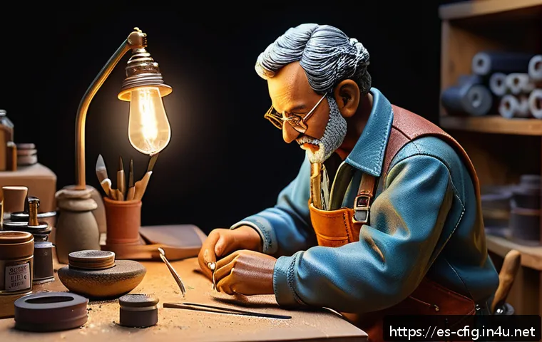 피규어와 디오라마 제작 팁 - A highly detailed scale model figure made of resin, wearing carefully painted miniature clothing, po...
