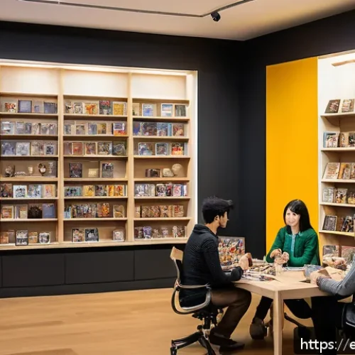 피규어 수집가를 위한 추천 커뮤니티 - A vibrant digital forum scene showing a diverse group of passionate adult collectors engaged in a li...